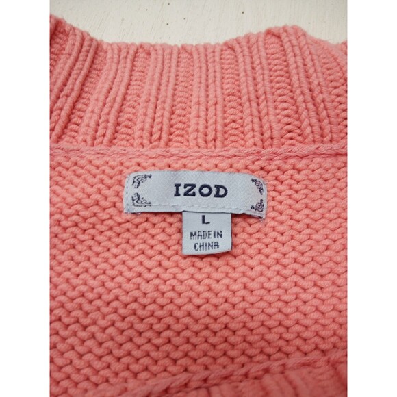 IZOD Sweater Women's Size Large Pink - Picture 4 of 5
